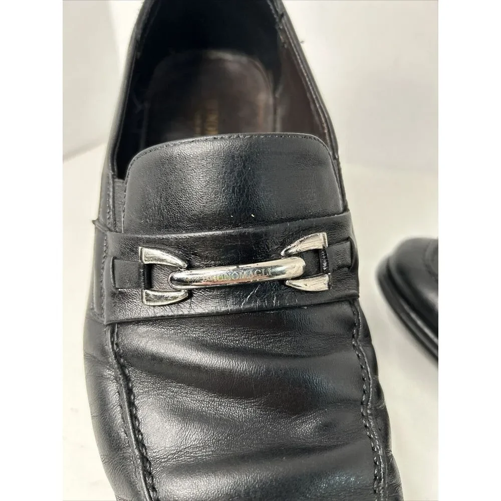 Bruno Magli Renegade Horsebit  Loafers Men's Size‎ 10 M Black Made In Italy